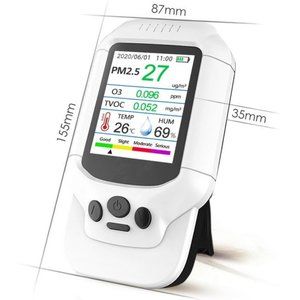 Handheld Multi-Function Air quality Monitor (PM2.5, TVOC, temperature, humidity)